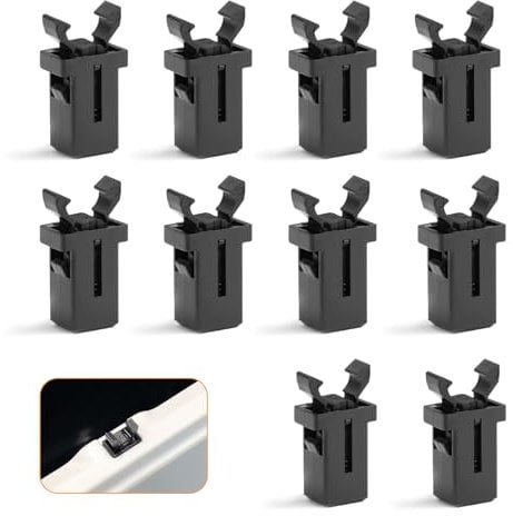 10 PCS Bin Lid Clasps, Replacement Striker Bin Catch Flexible Waterproof Touch Top Lid Bin Latch Lock Flexible Bin Lid Catch for Kitchen Trash Cases Glasses Cases Storage Boxes Wheelie Bin Lock