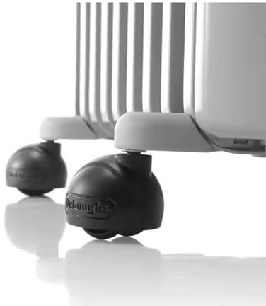 De'Longhi RadiaS Easytronic TRRSE0920 Elektrischer Ölheizkörper, energiesparend, 9 Flügel, Räume bis 60 m³, 3 Modi, Sicherheitsthermostat, Eisschutz, Räder, 2000 W, Grau