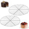 Grilles de Refroidissement, 2 Pièces Grille de Refroidissement Ronde pour Gâteaux, 32 cm Grille de Refroidissement Ronde en Acier Inoxydable, pour Réfrigérer, Cuisson à la Vapeur, Vidange