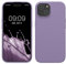 kwmobile Handyhülle für iPhone 15 Hülle, für iPhone 15 Case - Hülle Silikon - kabelloses Laden - Veilchen Lila