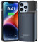 NEWDERY Akkuhülle für iPhone 13/13 Pro & 14/14Pro, 4800 mAh, schlanke, tragbare Schutzhülle, Ladeabdeckung, wiederaufladbar, erweitertes Ladegerät, Hülle für iPhone 13/13 Pro & 14/14Pro (6,1 Zoll),