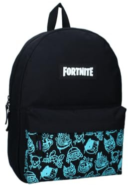 mybagstory - Rucksack für Jungen, Fornite, Schwarz, für Kinder, Schule, Kindergarten, Kindergarten, Schulranzen, Jungen, 39 cm, Geschenkidee, Fortnite - Schwarz, Enfant