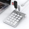 Clavier Numérique Filaire USB - Mini Clavier Numérique Portable USB Équipé de 3 Ports USB2.0 480Mbps, Alimenté par bus Pavé Numérique fin 18 Touches pour Ordinateur Portable, Surface Pro, PC, Mac, Pad