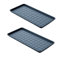 2X Schuhtablett Schuhwanne Schuhmatte Schuhablage Unterlage Untersetzer 71 x 35 x 3,3 cm Abtropfschale Napfunterlage 2er Set
