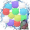 Wasserballons Bomben Wiederverwendbar Wasserbälle Set,12 Stück Ferkelform Silikon Splash Bälle Wasserbomben Selbstschließend mit Mesh Bag Kinder Erwachsene für Strand Poolparty Outdoor Spiele