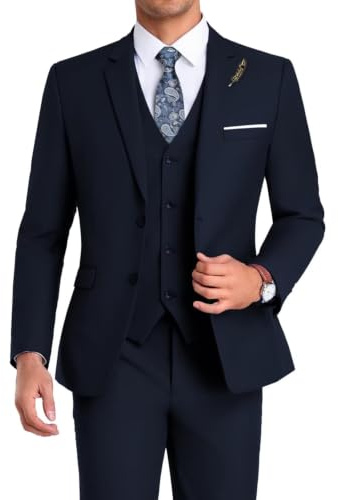 Mrbuerly Herren Men Suits 3 Piece Tuxedo