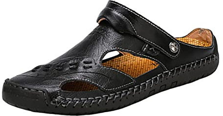 Sandales Homme Claquette Hommes Chaussures Ouvertes 45 Randonnée Marche Sabot Chausson Chaussure Ete Orthopédiques Cuir De Plage Pied Nu Été Confort Claquettes Chaussons