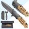 Couteau pliant personnalisé - Gravez votre prénom - Couteau de sécurité personnalisable - Manche en bois gravé - Effet carbone - Cadeau, fête des pères, anniversaire ou noël (Modèle Fête des pères)