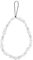 lasuroa Pearl Phone Charm, Elegant Beaded Wrist Strap Decorative Keychain Pearl Bracelet Wristlet Chain Lanyard Cute Decor Accessories for Women Most Phone Camera Earphone