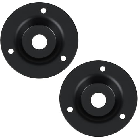 Be In Your Mind 2Pcs 1/4inch Round Mounting Plate Guitar Jack Plate For Loudspeaker Cabinet