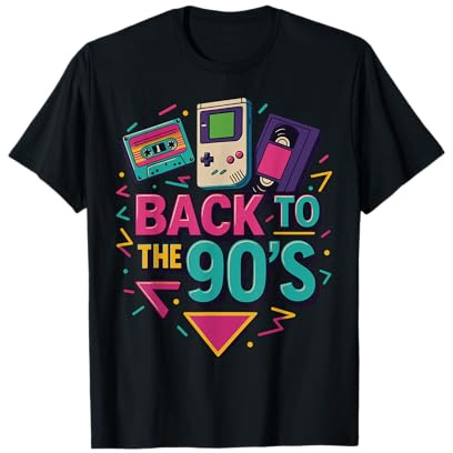 Back to The 90's Rétro Années 90 Vintage Nostalgie T-Shirt