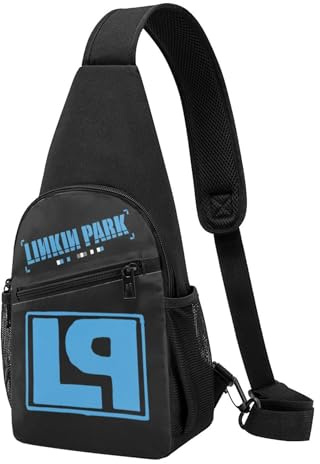 Lin-kin Rock *Park- Chester Singer Benning*ton Umhängetasche Brusttasche – Freizeit Sling Bag Crossbody Tasche für Herren & Damen, für Alltag, Reisen, Festival, Geschenk für Fans