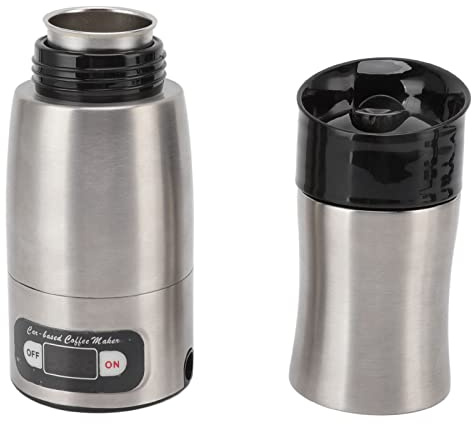 Akozon Cafetière électrique Portable pour les Voyages en Voiture – Allume-cigare 12 V/24 V, Préparation Rapide, Design Compact pour un Plaisir en Déplacement