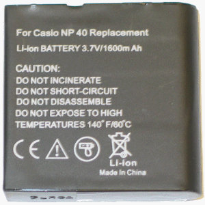 Akku für Casio Exilim EX-Z1050, passgenau, LiIon, Li-Ion, Lithium-Ionen, Accu, Ersatzaccu, Ersatzakku, Ersatz-Akku, Kamera, Digitalkamera, Camcorder, Video