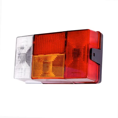 HELLA Rückleuchte - Glühlampe - 24V / 12V - Anbau - ECE - Lichtscheibenfarbe: rot/gelb - Stecker: Flachstecker - rechts - Menge: 1 - 2VP 006 040-301