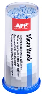 AUTO-PLAST PRODUKT APP Micro Brush - Lackstifte mit Applikator | Lacktupfer | blau | 2,0 mm | 100 Stück