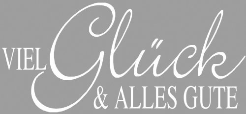 Rayher - 28278000 - Stempel Viel Glück&Alles Gute, 4x8cm