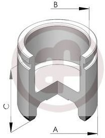 AUTOFREN SEINSA D025113 Bremssattel-Kolben 48mm Stahl