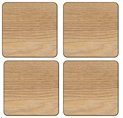 Creative Tops Lot de 4 sous-Verres en chêne plaqué