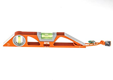 Bahco Wasserwaage, Typ Gerade, 250 mm, Rahmen Aluminium, 2 Libelle/n Magnetisch, ±0.5 mm/m