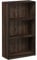 Furinno Basic Bücherregal mit 3 Fächern, Aufbewahrungsregal, Holz, Columbia Walnut/Schwarz, 23.5 x 55.25 x 100.33 cm