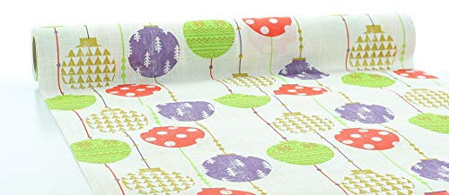 Sovie HOME Tischläufer Ulla aus Linclass® Airlaid, Weihnachtstischläufer stoffähnlich Wintermotiv, ideal für Advents- & Weihnachtsfeiern Weihnachten, 40 cm x 4,80 m, 1 Stück