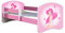 Kinderbett Jugendbett mit einer Schublade und Matratze Rausfallschutz Rosa 70 x 140 80 x 160 80 x 180 ACMA II (07 Rosa Fee, 80 x 160 cm)