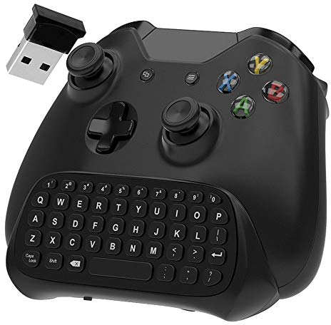 OSTENT Tastiera Gamepad Chat wireless 2.4G con cuffia audio per controller Xbox One/S/X colore nero