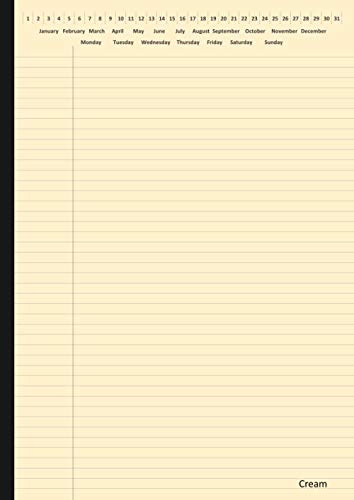 A4 Legal Notebook - Cream: Narrow & Margin Legal Ruled Counsel Notepad | Writing Pad With Date | A4 - 21 x 29.7 cm | 50 Sheets/100 Pages | Quality 80gsm Cream Paper