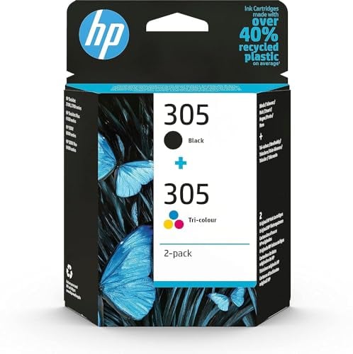 HP 305 2-Pack TRI-Color/Black ORIGINAL Ink Cartridge