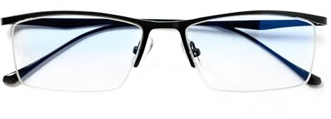 Lumadux Computer Blaulicht Brille Männer Blockierung für Lesen, Augenbelastung, Kopfschmerzen und verschwommenes Sehen | Blocker Gaming Brille, Titan Schwarz, 55-18-140