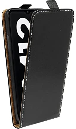cofi1453® Flip Case kompatibel mit Samsung Galaxy M12 (M127F) Handy Tasche vertikal aufklappbar Schutzhülle Klapp Hülle Schwarz