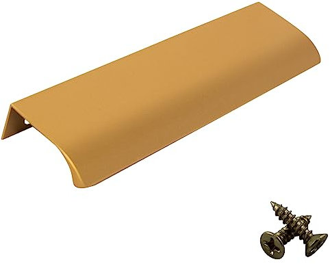 M4TEC Bar Kitchen Cabinet Door Handles Cupboards Drawers Bedroom Furniture Concealed Finger Edge Pull Handle for Wardrobe & Bedroom Cabinet Hardware Copper. VD3 Series: 128 mm