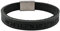 123Reis, Armband mit Namen, Lederarmband mit Gravur, personalisiertes Geschenk für Männer und Frauen, Echtleder schwarz, Magnetverschluss Edelstahl, Freundschaftsarmband, Partnerarmband