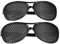 GOTOTOP Loch-Brille, Pinhole Glasses Lochbrille Augentraining Gitterbrille mit faltbaren Bügeln für Augen-Training und Entspannun(Erwachsene Modelle)