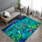 Chickwin Teppich Wohnzimmer Outdoor, Weiche Antirutschunterlage Kurzflor Moderne Blau Teppiche für Schlafzimmer Kinderzimmer Küche Terrasse Schlafzimmer-3D Muster (Grüner See,60x180cm)