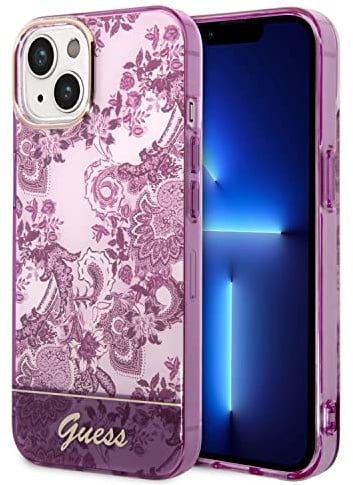 Guess GUHCP14MHGPLHF hülle für iPhone 14 Plus 6,7 Fuchsia/Fuschia hardcase Porcelain Collection