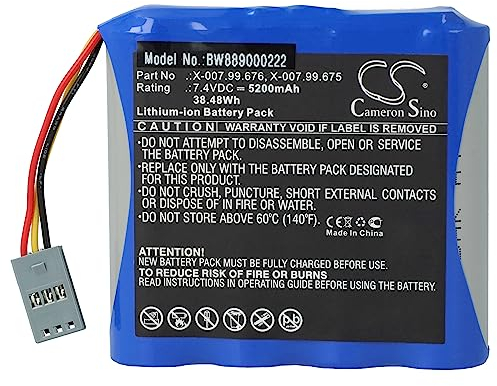 vhbw Akku kompatibel mit Heine mPack, mPack LL Medizintechnik (5200mAh, 7,4V, Li-Ion)