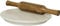 IBLAY Natural Stone Marble Round Cutting, Serving and Cheese Tray Board Marble Chakla and Wooden Belan for Home & Kitchen (9 Inches)