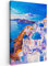 MuchoWow© Leinwände 60x90 cm Wall Decoration Bilder Schlafzimmer Deko Pictures Canvas Painting Wanddekoration Wohnzimmer Kunstdruck - Gemälde - Griechenland - Wasser - Ölfarbe