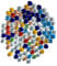 Hisredsun Lot de 290 galets en verre - 17-20 mm - 1,35 kg - Perles plates en marbre - Pierres de remplissage de vases - Pierres de cristal artificielles - Pierres décoratives en verre pour aquarium