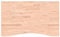 vidaXL Schreibtischplatte, Tischplatte mit 4 abgerundeten Ecken, Arbeitsplatte Platte für Schreibtisch Esstisch, Holzplatte Bürotischplatte, 100x(55-60) x4 cm Massivholz Buche