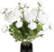 ICBOX Weiße künstliche Ranunkel, 8 Stück, 32 Köpfe, Seidenblumen, persische Butterblumen, realistische Kunstblumen, Großpackung für Hochzeit, Tisch, Heimbüro, Dekoration