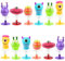 Wishstar 12 Stück Monster Springspielzeuge，Partygeschenke für Kinder，Springendes Monster，Monster Party Deko，Partygeschenke für Kinder, Spielzeug, Geburtstagsgeschenke（6 Farben）