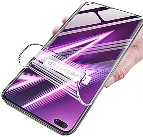2 Película Hidrogel de alta Sensibilidad para Realme 7 (Global) / Realme 7 5G 6.5 Protector de Pantalla Transparente Flexible a Prueba de Explosiones Desbloquear la Película Hidráulica