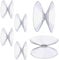 flintronic Ventosa de doble cara, Ventosas Furgoneta Camper, ventosa transparente sin ganchos, Ventosas parasol coche para Baño,Armario,Ventana,6 Piezas(tamaño 40 mm)