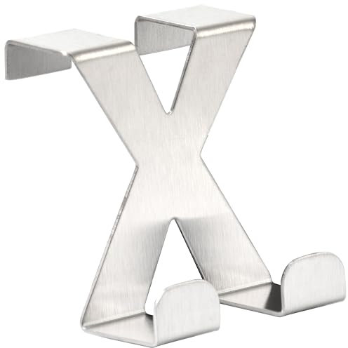 RICOO Perchero de Puerta de Acero Inoxidable Sin Taladrar, MH031S, Colgador Puerta Robusto para Baño y Dormitorio, Ideal para Ropa y Toallas, Plata