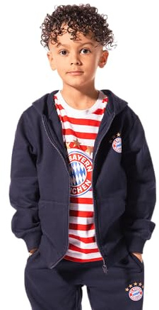FC Bayern München I Zip-Hoodie Essential I Kinder I Navy I 104