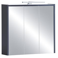 Schildmeyer Lovis Spiegelschrank 157101, Nachtblau, 65,0 x 16,0 x 62,7 cm