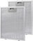 Daaxing Filtros de campana extractora, malla de aluminio de 5 capas, plateado, 305 x 267 x 9 mm (2 unidades)